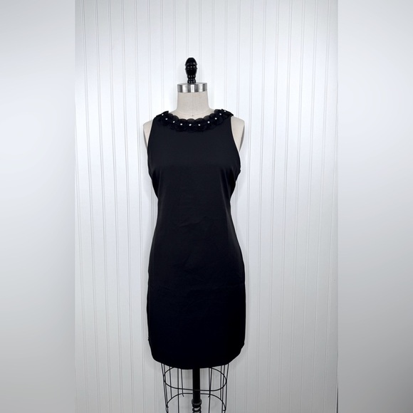 Sam Edelman Women‎ Necklace Sheath Sleeveless Black Dress Size 8 - Picture 7 of 13
